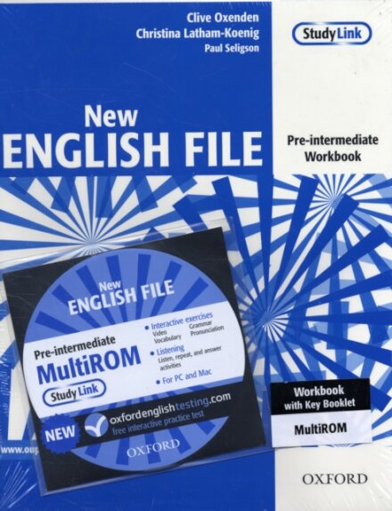 New English File Pre-Intermediate: Workbook with Answer Booklet and MultiROM Pack