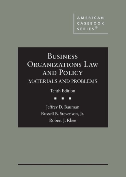 Business Organizations Law and Policy