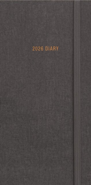Charcoal Deluxe Slim Diary 2026