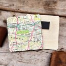 OS Map Wooden Square Magnet - South Downs National Park
