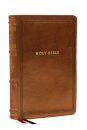 NKJV Large Print Reference Bible, Brown Leathersoft, Red Letter, Comfort Print (Sovereign Collection)