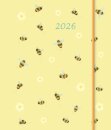 Little Bees Square Pocket Diary 2026