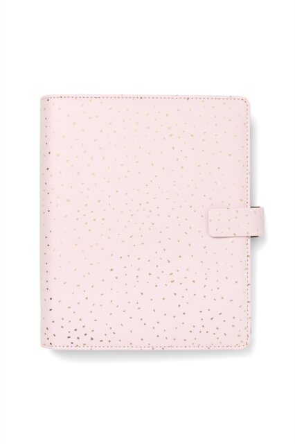 A5 Confetti Rose Quartz Organiser
