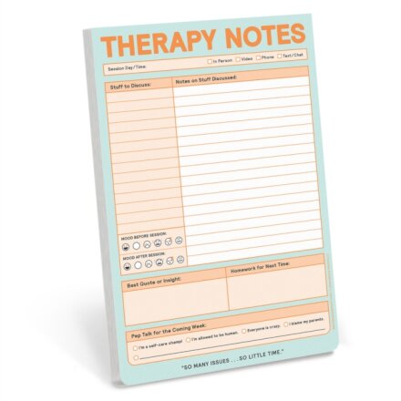 Knock Knock Therapy Notes Pad (Pastel Version)
