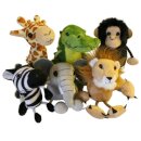 African Animals Set of 6 Soft Toy
