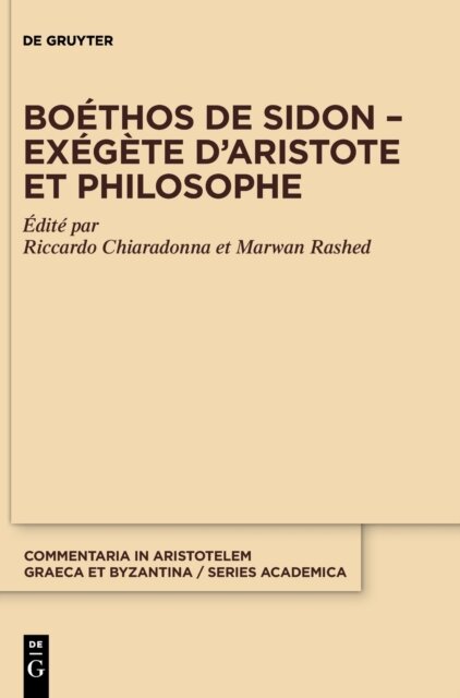 Boethos de Sidon – Exegete d’Aristote et philosophe
