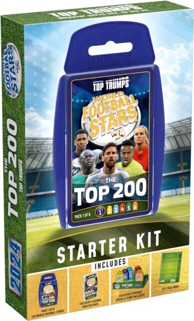 Top Trumps World Football Stars Top 200 Cards - Starter Kit