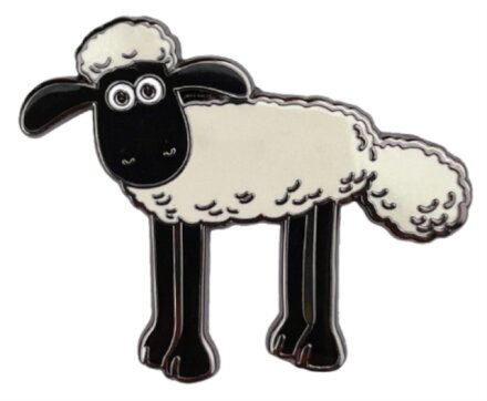 Shaun Standing Pin Badge