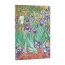 2026 Van Gogh's Irises Mini 12-month Verso Hardcover Flexi Dayplanner 2026 (Elastic Band Closure)