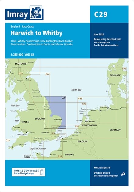 Imray Chart C29 : Harwich to Whitby : 29