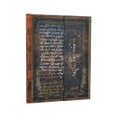 2026 Michelangelo, Handwriting (Embellished Manuscripts Collection) Ultra 12-month Vertical Hardcover Flexi Dayplanner 2026 (Wrap Closure)