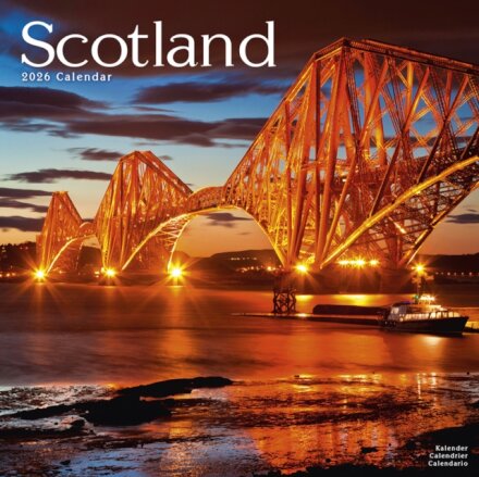 Scotland Calendar 2026  Square Travel Wall Calendar - 16 Month
