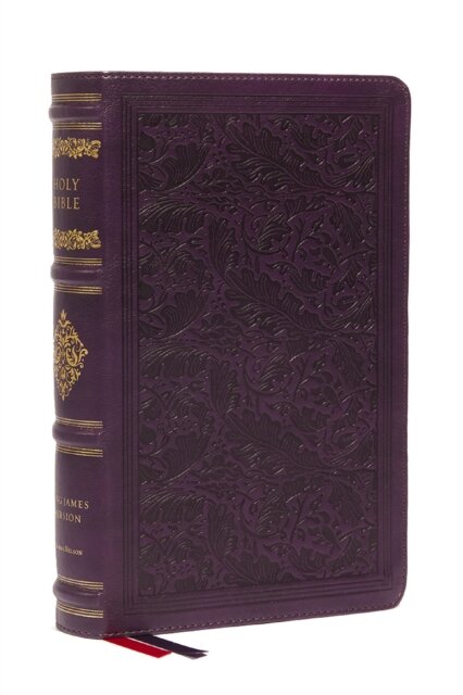 KJV Large Print Reference Bible, Purple Leathersoft, Red Letter, Comfort Print (Sovereign Collection)