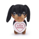 Love Hearts 7" Clever Sausage Dog Plush Gift