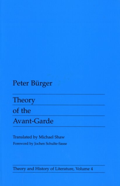 Theory of the Avant-Garde
