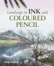 Landscape in Ink and Coloured Pencil