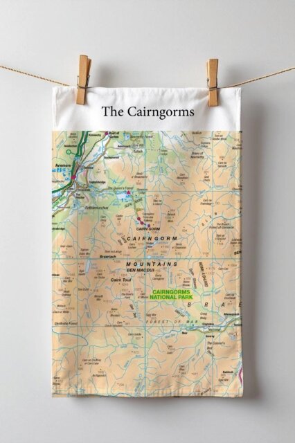 OS Map Tea-towel - Cairngorms National Park