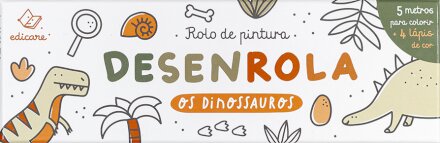 Desenrola os Dinossauros - Rolo de Pintura