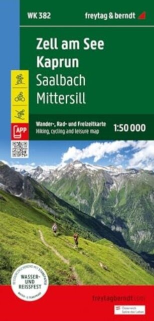 Zell am See Kaprum Hikin, Cycling & Leisure Map