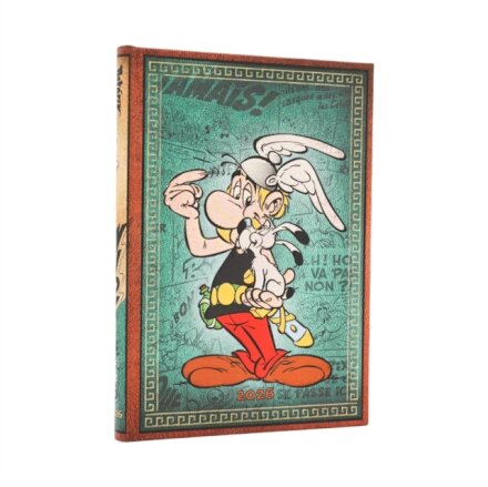 2026 Asterix the Gaul (The Adventures of Asterix) Midi 12-month Verso Hardcover Flexi Dayplanner 2026 (Elastic Band Closure)