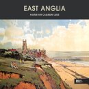 East Anglia Poster Art National Railway Museum Wiro Wall Calendar 2025