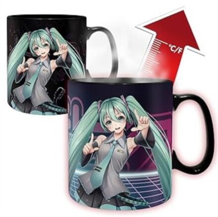 HATSUNE MIKU - Mug Heat Change - 460 ml - Hatsune Miku - cardboard