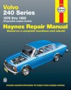 Volvo 240 Series petrol (1976-1993) Haynes Repair Manual (USA)
