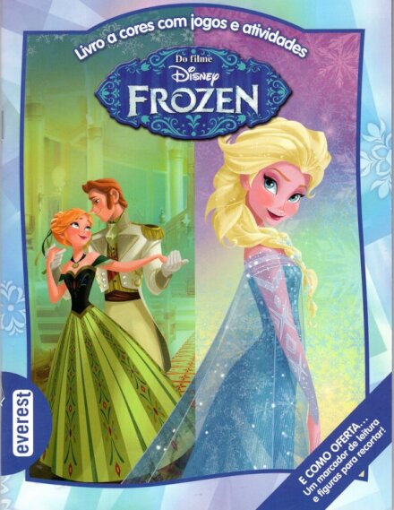 Frozen -Livro A Cores Com Jogos E A