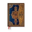 Safavid Indigo (Safavid Binding Art) Midi 12-month Horizontal Hardback Dayplanner 2025 (Wrap Closure)