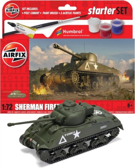 Airfix STARTER SET - SHERMAN FIREFLY Model Toy