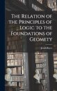 The Relation of the Principles of Logic to the Foundations of Geomety
