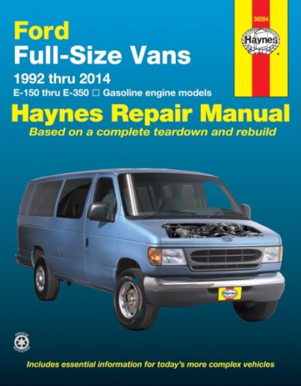 Ford full-size E-150-E-350 petrol vans (1992-2014) Haynes Repair Manual (USA)