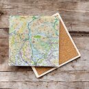 OS Map Ceramic Single Coaster - Loch Lomond and The Trossachs National Park