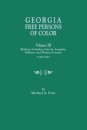 Georgia Free Persons of Color, Volume III