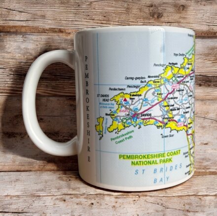 OS Map Ceramic Mug - Pembrokeshire Coast National Park