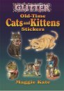 Glitter Stickers - OldTime Cats and Kittens