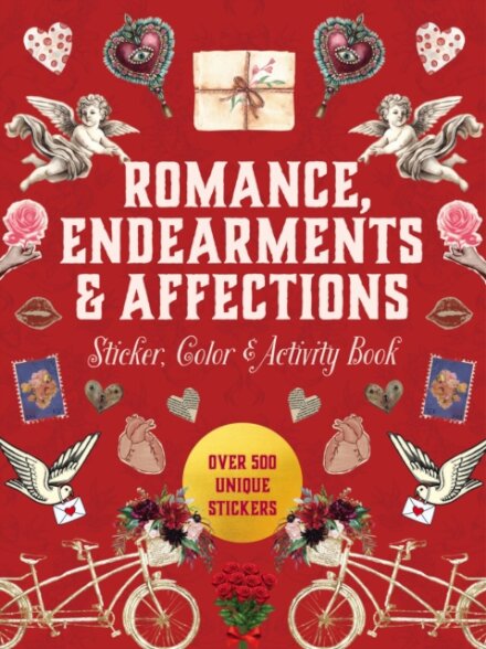 Romance, Endearments & Affections Sticker, Color & Activity Book