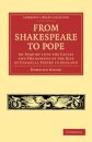 From Shakespeare to Pope