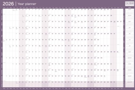 Essential Roll Planner Calendar 2026