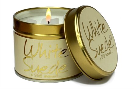 White Suede -Scented Tin Candle