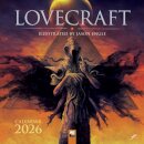 Lovecraft: Illustrated by Jason Engle Wall Calendar 2026 (Art Calendar)