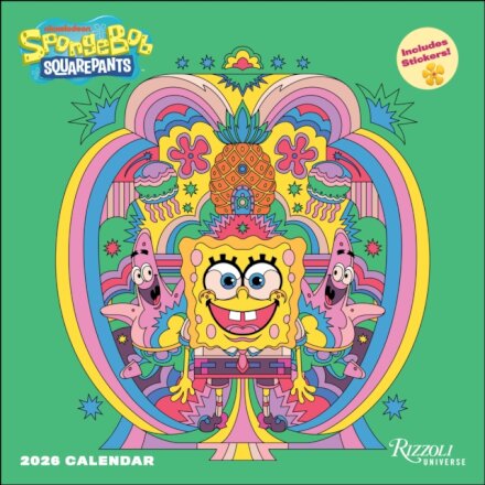 SpongeBob SquarePants 2026 Wall Calendar (Includes Stickers)