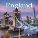 England Square Wall Calendar 2026
