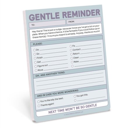 Knock Knock Gentle Reminder Nifty Note (Pastel Version)