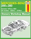 Mercedes-Benz 250 & 280 123 Series Petrol (Oct 76 - 84) Haynes Repair Manual